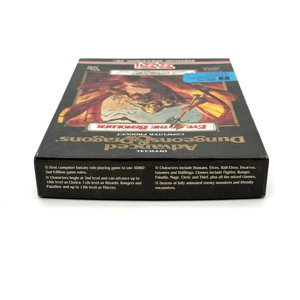 Eye of the Beholder AD&D Big Box PC Game 5.25 Floppy SSI D&D 1990 TSR